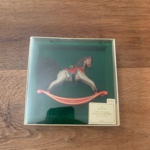 Rare 1981 Hallmark Rocking Horse Christmas ornament